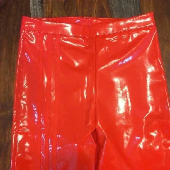 Adidas lvy Park Faux Latex Straight-Leg Pants - Picture 9 of 12